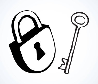 Yaşlanmış sert, büyük yuvarlak şekil krom sistem ögesi görünümü. Hafif kağıt metin alanı arkaplanı. Modern sanat karalama biçiminde siyah mürekkep kalem el çizimi basit nesne web amblemi tasarımı