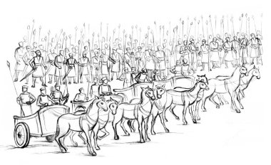 İncil çağının güçlü gücü Sparta Kelt silahlanması Çin porseleni at arabası süvarileri Yahudi erkek muhafız beyazı. Siyah çizgili el İncil 'deki Yahudi İsrail piyadesi Mısır' da Tanrı 'nın eskiz dinine, Mısır sanatına biniyor.