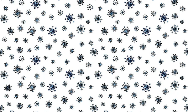 Cute Happy January Yule Eve Repeat Icy Crystal Star Shape — Image vectorielle