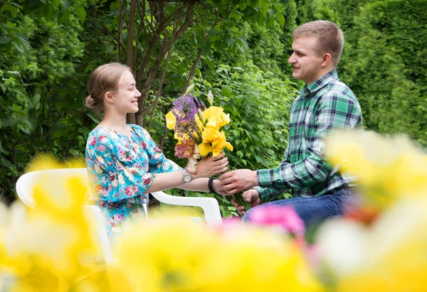 Cute Married Young Adult Healthy Fun Excited Well Look Human — Stock Photo, Image