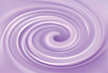 Parlak radyal curvy fond beyaz sınır üzerinde metin için yer ile et kalınlığı ile yivli. Jel sıvı Indigo krem karamel yüzey. İştah açıcı yoğurt sulu meyveler hafif lavanta rengi: üzüm, frenk üzümü, dut, bilberry