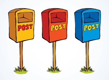 Beyaz gökyüzü arka planında Usa canlı metalik açık fatura gelen kutusu bayrağı. Parlak sarı, kırmızı, mavi el çizilmiş web medya nesnesi amblemi sanat antika karalama tarzında kağıt üzerine kalem ve metin için yer