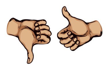İnsan erkeği geçerli oy kullanamazsa kol işaretini kabul eder. Satır siyahı çizilmiş süper iyi medya logosu Tamam sinyal pictogram konsept tasarım retro sanat karikatürü grafik çizim güzel kalite beyaz metin alanı