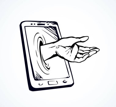 Düz UI pc pad aygıt veri www app üzerinde beyaz metin alanı. Hayat ulaşmak hırsızlığı kullanıcı kol parmak sor. Vektör grafik kroki çizilmiş insan risk işareti çalmak. Yasadışı net casus ceza spam teklif adam vermek tutun bilgi simgesi