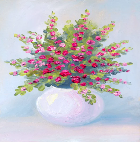 Tatlı, yemyeşil kırsal yaban ördeği yetiştirme yaban ördeği hediye taslağı. Canlı el çizimi pastel akryl boya modern evlilik kartı tarzı. Parlak gül rengi taze, küçük kırsal büyüme briar tomurcuğu yaprağı açık mavi gökyüzü