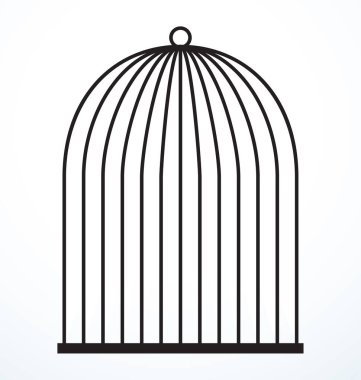 Çizgili mürekkep el düz demir askılı kanarya kanarya kanat kanadı kapı elementi ayarlandı. Amblem tasarımı sanat karalama çizim baskı stili. Basit ışık ağı metin alanı çerçeve dekorunu kapat