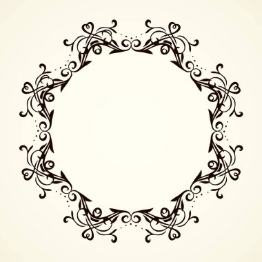 Eski sevimli romantik kitap kurdelesi kıvrımlı fiyonk etiketi beyaz kağıt arka planda izole edilmiş. Freehand siyah mürekkep ana hatlarıyla çizilmiş kıvrımlı köşe çizimi sanatsal kırsal kıvrımlı karalama tarzı.