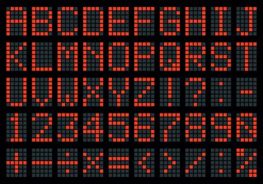 Parlak ampul sayımı kare logo işaretli element parlak kırmızı renk modern sanat tarzını ayarladı. Kapalı neon seyahat termin oyun aygıtı çevirme tablosu, yazı tipi koleksiyonu web tasarımını gösterir