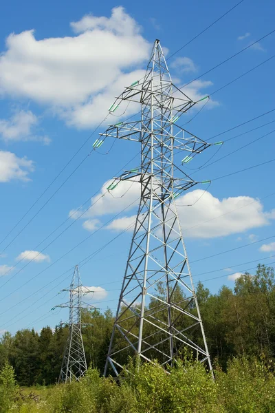 Supports power lines — Stock Photo, Image