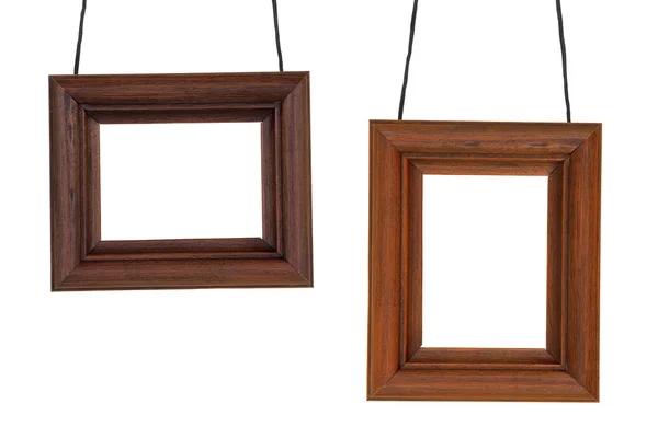 Two photographic frame on the cord — Stock Photo, Image