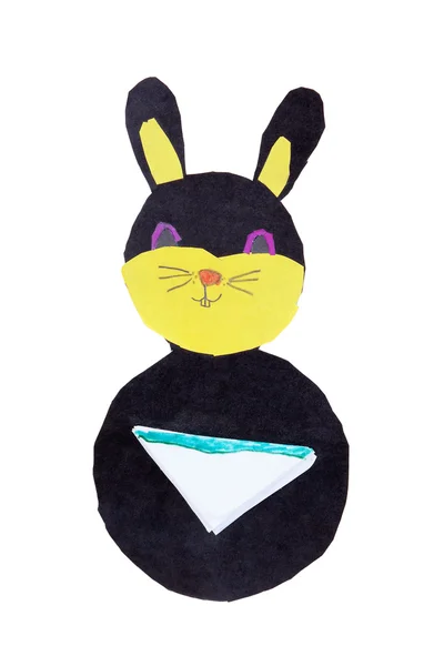 Чёрный кролик — стоковое фото
