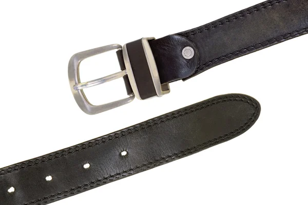 Leather belt with buckle — Stock Photo, Image