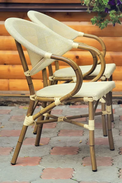 Pár fonott szék — Stock Fotó