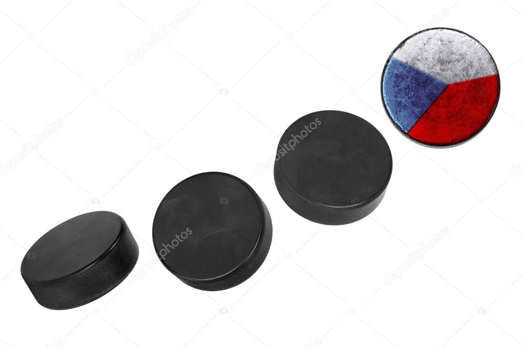 Czech hockey pucks 