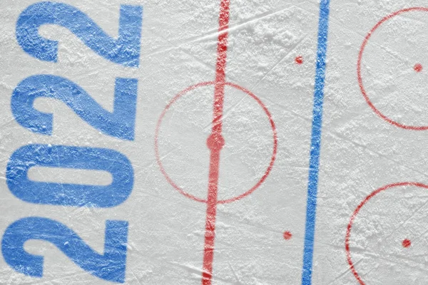 Фрагмент Концептуального Спортивного Льодовикового Фону Концепція Хокей Шпалери — стокове фото