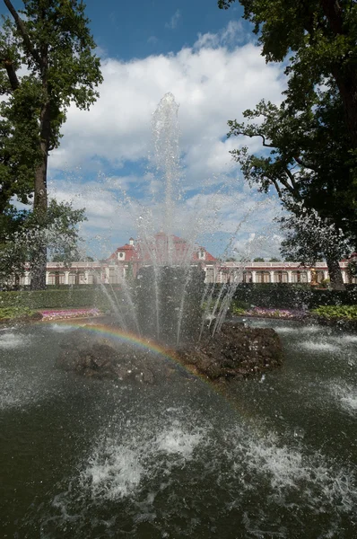Rainbow in fountain — Stock Photo, Image