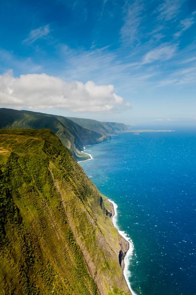 Kustlijn van molokai eiland — Stockfoto