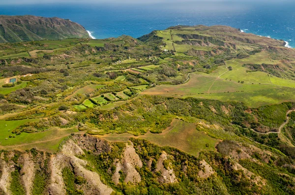Groene landschap van molokai — Stockfoto