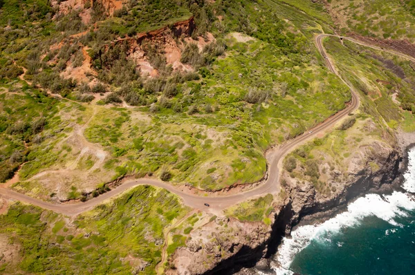 Autostrada Kahekili lungo la costa dell'isola Maui — Foto Stock