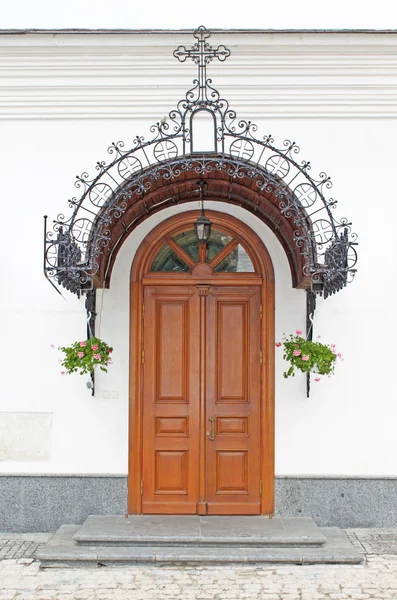 Deur, pechersk lavra klooster, kiev, Oekraïne — Stockfoto