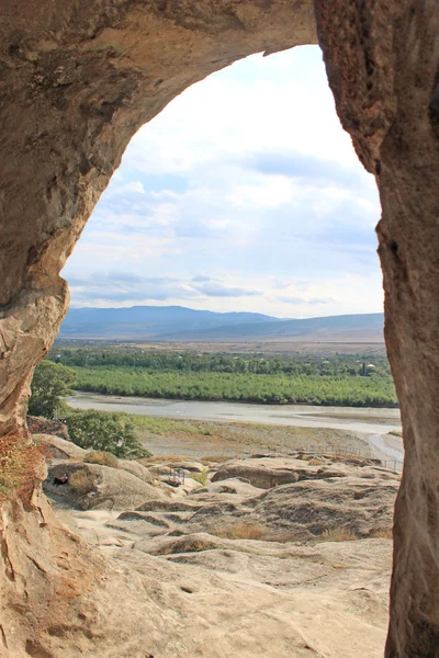View from stone city Upliscikhe — Stock Photo, Image