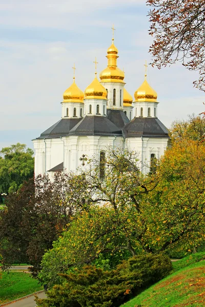 Ekateriniska Kościół w Czernihowie, Ukraina - pomnik 17-t — Zdjęcie stockowe