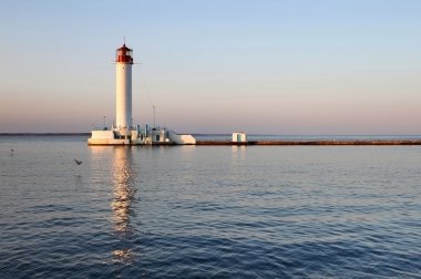 İyi akşamlar, odessa, Ukrayna beyaz deniz feneri