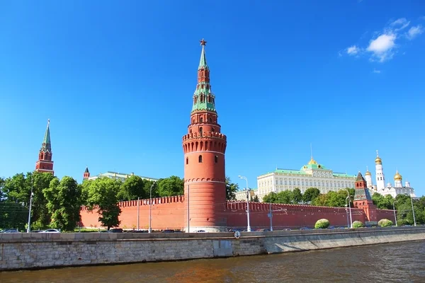 Moscow Kremlin and river Moskva, Moscow, Russia — Stock Photo, Image