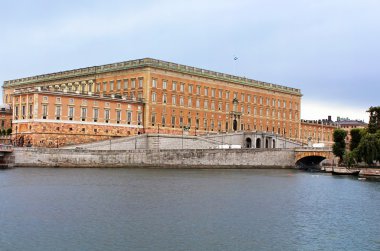 Görünümü stockholm Kraliyet Sarayı yılında gamla stan, İsveç