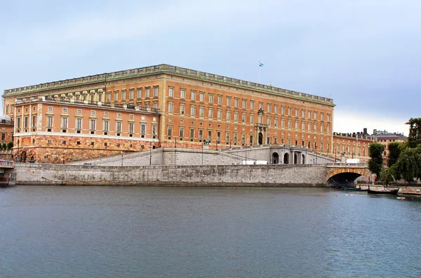 Weergave van Stockholmse Koninklijk Paleis in gamla stan, Zweden — Stockfoto