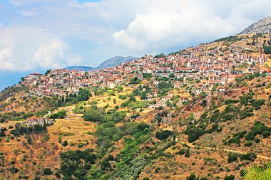 arachova, boeotia, Yunanistan'ın ünlü tatil beldesi