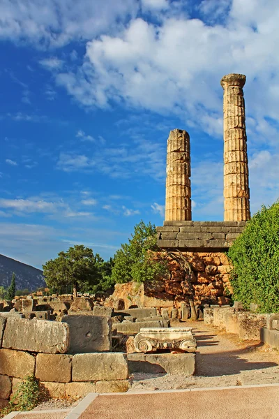 Świątynia Apolla w Delphi, Grecja — Zdjęcie stockowe