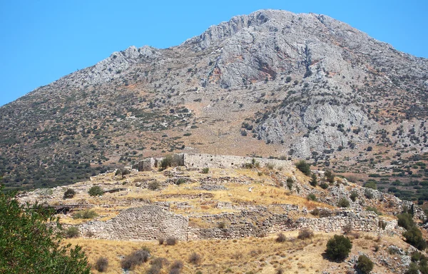 Mycenae, archeologische site in Peloponnesus, Griekenland — Stockfoto