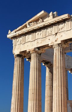 Akropolis, Atina, Yunanistan, antik parthenon bir parçası