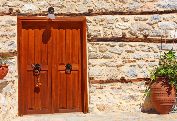 Entrada de uma casa velha, Grécia — Fotografia de Stock