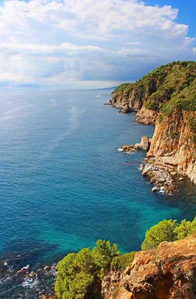 Costa Brava Costa cerca de Tossa de Mar, España —  Fotos de Stock