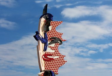 Roy lichtenstein baş heykel Barcelona, İspanya