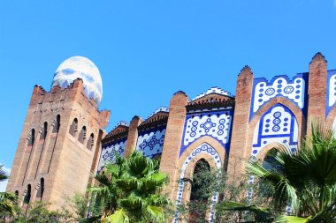 Barcelona city Arena Plaza anıtsal olduğu