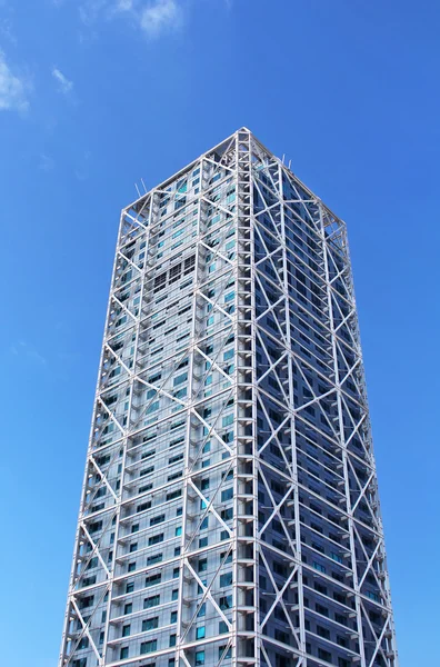 Hotel Arts view en Barcelona, España. Es el edificio más alto de Barcelona (154m ) — Foto de Stock