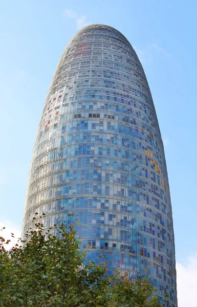 Torre Agbar em Barcelona, Espanha — Fotografia de Stock
