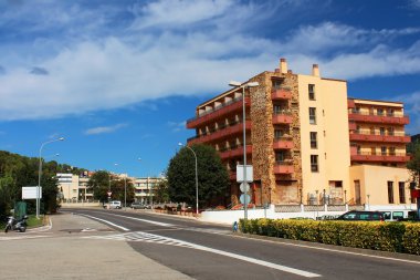 yol lloret de Avrupa Köyü tossa de mar, costa brava, İspanya