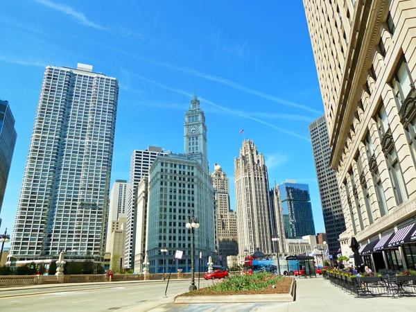 Chicago downtown i chicago, usa — Stockfoto