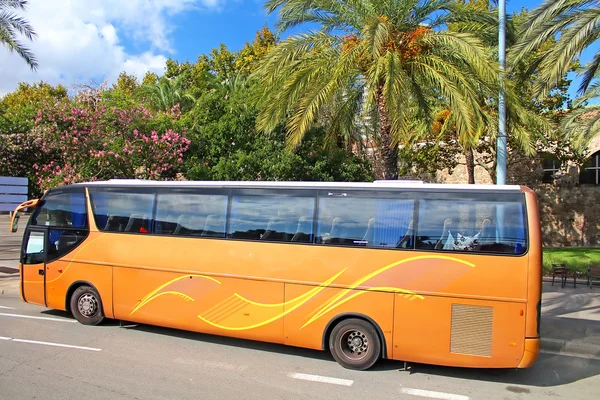 Τουριστικό λεωφορείο στη Βαρκελώνη, Ισπανία — Φωτογραφία Αρχείου