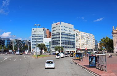 İspanya, Barcelona 'daki Plaza de Espana