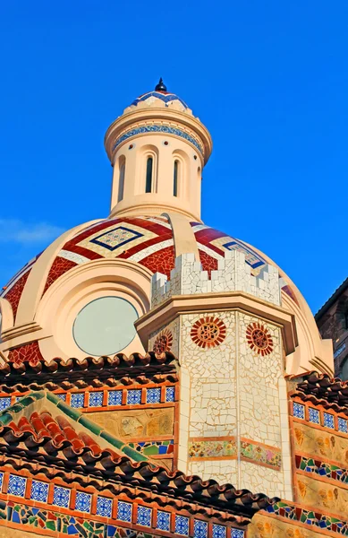 Igreja Paroquial de Sant Roma. Lloret de Mar, Costa Brava, Espanha — Fotografia de Stock