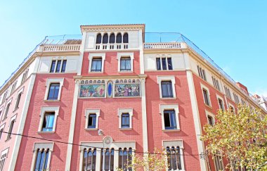 Bina cephe mimari ilgi büyük: barcelona, İspanya