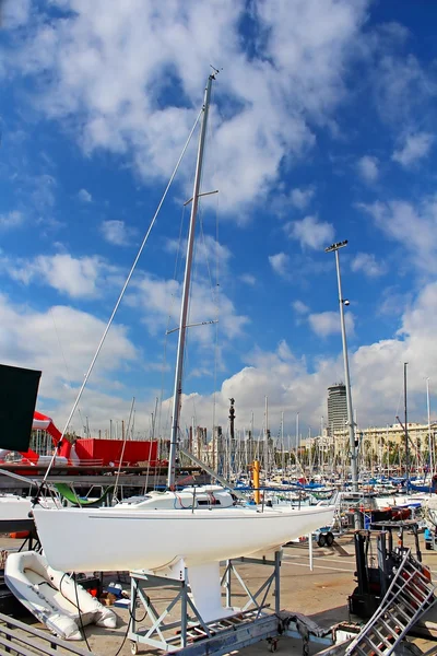 Jachten in barcelona, Spanje — Stockfoto