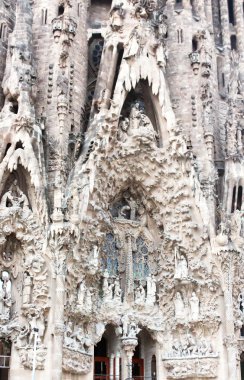 Katedral sagrada familia için Barselona ayrıntılarını