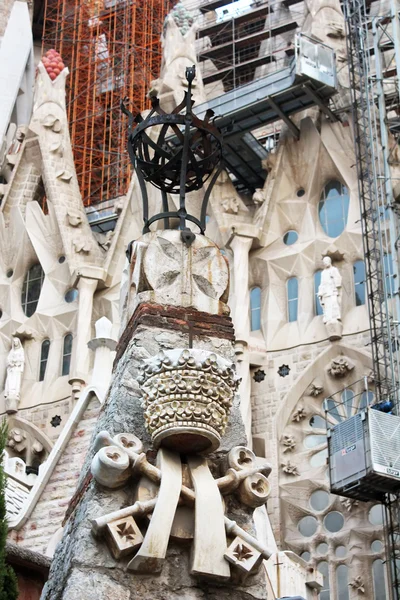 Detaljer för katedralen La sagrada familia i barcelona — Stockfoto