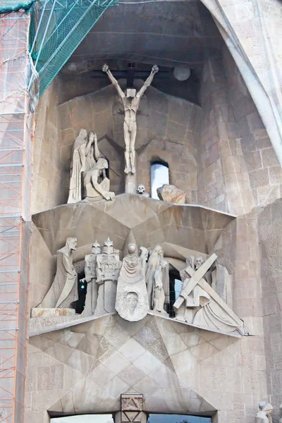 Detalhes da catedral Sagrada família em Barcelona — Fotografia de Stock